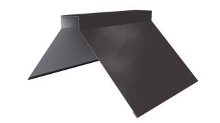 Конёк фигурный 150x150x2000 мм, 8019 серо-коричневый глянцевый