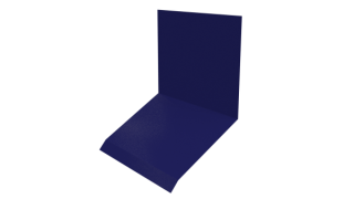 Планка примыкания верхняя к стене фальц 150x130x20 мм, 5002 ультрамариново-синий глянцевый