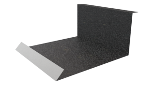 Планка примыкания нижняя 100x200x2000 мм, Картэн тёмный
