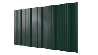 Профнастил К20 1195/1130x0,4 мм эконом, 6005 зеленый мох глянцевый