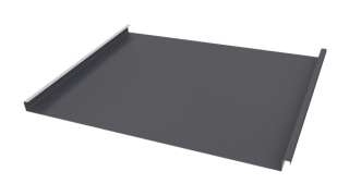 Фальцевая кровля 562/550x0,45 мм, 7024 графитовый серый матовый