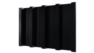 Профнастил Н60 902/845x0,65 мм, 9005 черный янтарь глянцевый