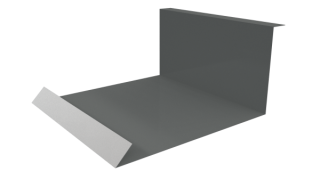 Планка примыкания нижняя 100x200x2000 мм, 7005 мышино-серый глянцевый