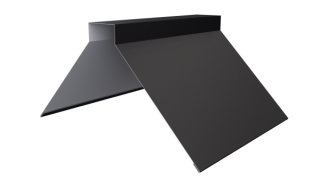 Конёк фигурный 150x150x2000 мм, 9005 черный янтарь матовый