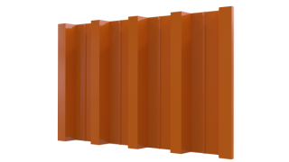 Профнастил Н60 902/845x0,65 мм, 2011 насыщенный оранжевый глянцевый