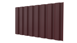 Профнастил С20A 1150/1100x0,5 мм, 3005 винно-красный матовый