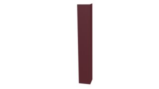 Планка угла наружного 30x30x2000 мм, 3005 винно-красный матовый