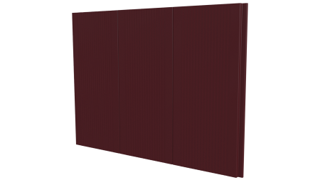 Лайн Про Гофр 200/176x0,45 мм, 3005 винно-красный глянцевый