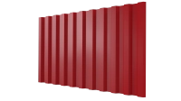 Профнастил С21 1051/1000x0,65 мм, 3020 транспортный красный глянцевый