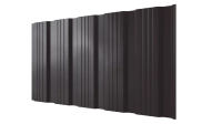 Профнастил К20 1185/1120x0,5 мм, 8019 серо-коричневый глянцевый
