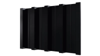 Профнастил Н60 902/845x0,7 мм, 9005 черный янтарь глянцевый