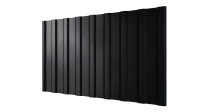 Профнастил С20R 1150/1100x0,5 мм, 9005 черный янтарь глянцевый