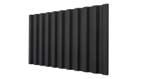 Профнастил С21 1051/1000x0,5 мм, 9005 черный янтарь матовый