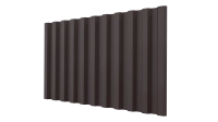 Профнастил С21 1051/1000x0,5 мм, 8017 шоколадно-коричневый матовый