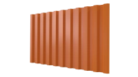 Профнастил С21 1051/1000x0,65 мм, 2011 насыщенный оранжевый глянцевый